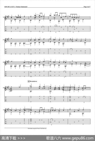 tommyemmanuel：sonofagun（指弹吉它）