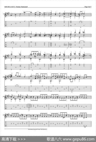 tommyemmanuel：sonofagun（指弹吉它）