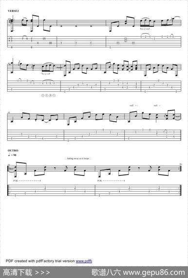 tommyemmanuel：tahitianskieswithscore（指弹吉它）