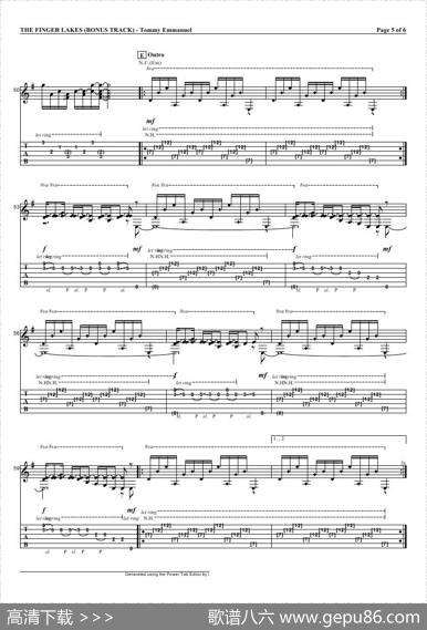 tommyemmanuel：thefingerlakes（指弹吉它）
