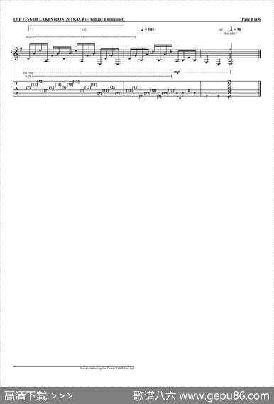 tommyemmanuel：thefingerlakes（指弹吉它）