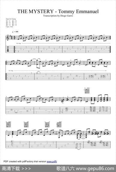 tommyemmanuel：themystery（指弹吉它）