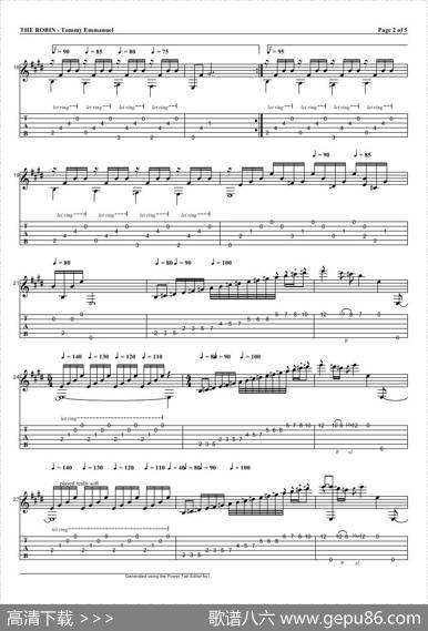 tommyemmanuel：therobin（指弹吉它）