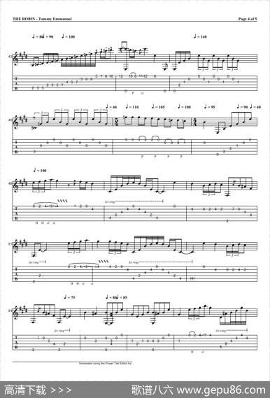 tommyemmanuel：therobin（指弹吉它）