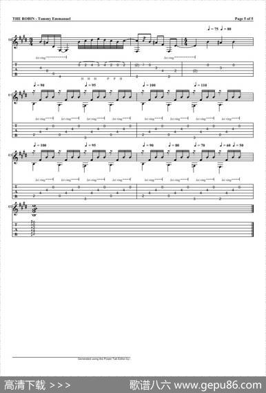 tommyemmanuel：therobin（指弹吉它）