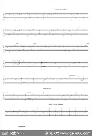 tommyemmanuel：timberlakeroad（指弹吉它）