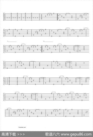 tommyemmanuel：timberlakeroad（指弹吉它）