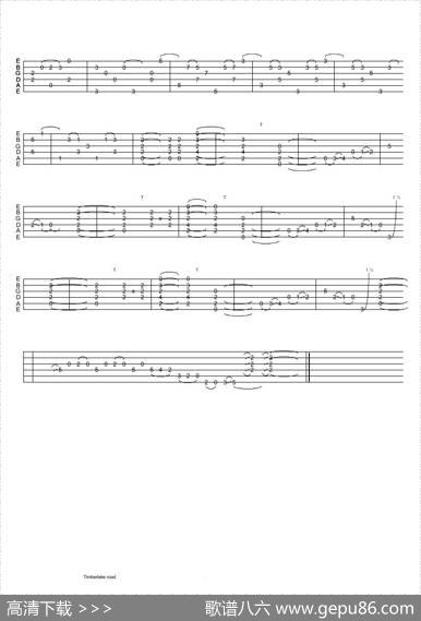 tommyemmanuel：timberlakeroad（指弹吉它）