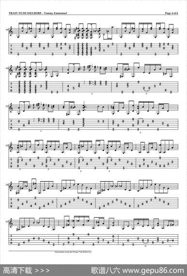 tommyemmanuel：traintodusseldorf（指弹吉它）