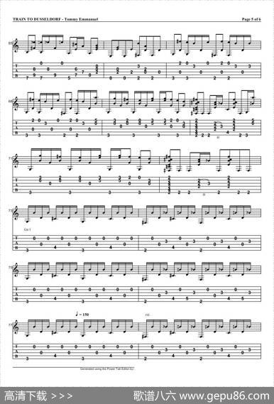 tommyemmanuel：traintodusseldorf（指弹吉它）