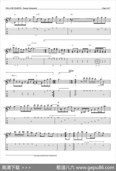 tommyemmanuel：villademartin（指弹吉它）