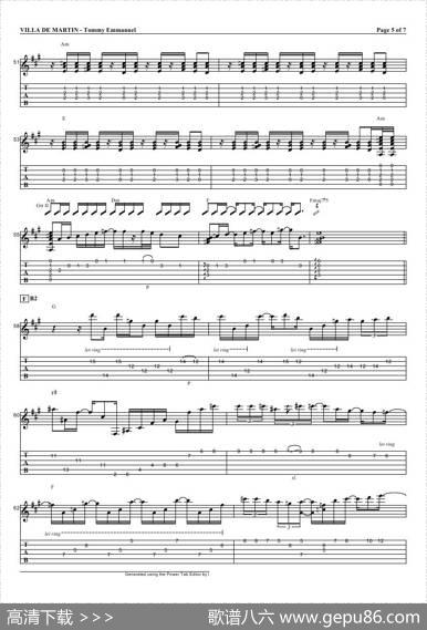 tommyemmanuel：villademartin（指弹吉它）