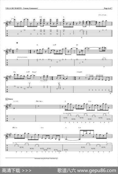 tommyemmanuel：villademartin（指弹吉它）