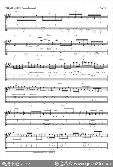 tommyemmanuel：villademartin（指弹吉它）