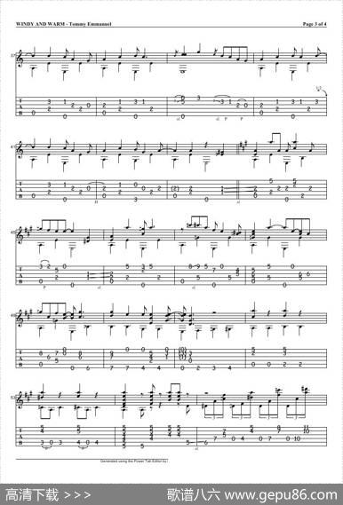 tommyemmanuel：windyandwarm（指弹吉它）