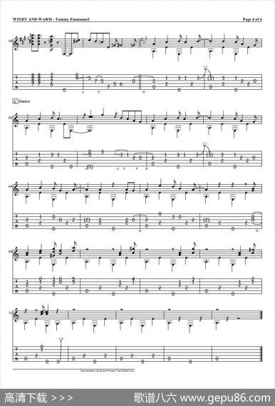 tommyemmanuel：windyandwarm（指弹吉它）