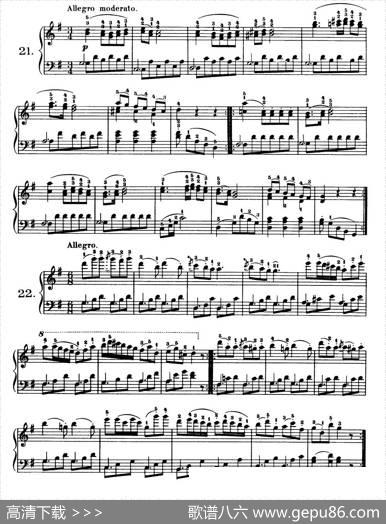 OneHundredandTenEasyandProgressiveExercisesOp.453（车尔尼110首简易练习曲21——30）|车尔尼