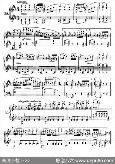 OneHundredandTenEasyandProgressiveExercisesOp.453（车尔尼110首简易练习曲31——40）|车尔尼