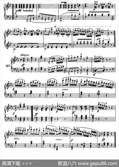 OneHundredandTenEasyandProgressiveExercisesOp.453（车尔尼110首简易练习曲31——40）|车尔尼
