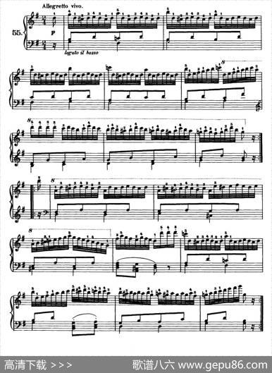 OneHundredandTenEasyandProgressiveExercisesOp.453（车尔尼110首简易练习曲52——60）|车尔尼