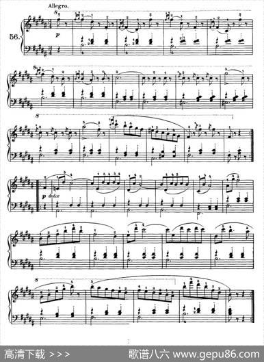 OneHundredandTenEasyandProgressiveExercisesOp.453（车尔尼110首简易练习曲52——60）|车尔尼