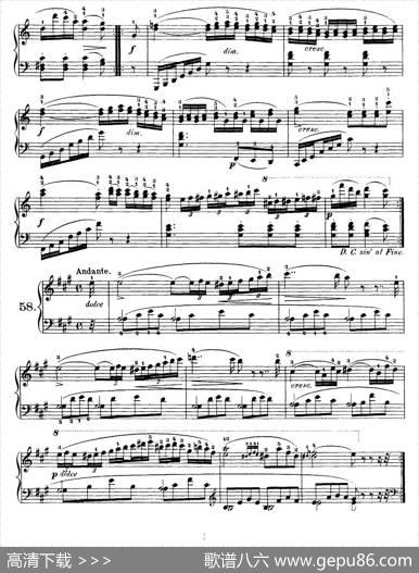 OneHundredandTenEasyandProgressiveExercisesOp.453（车尔尼110首简易练习曲52——60）|车尔尼