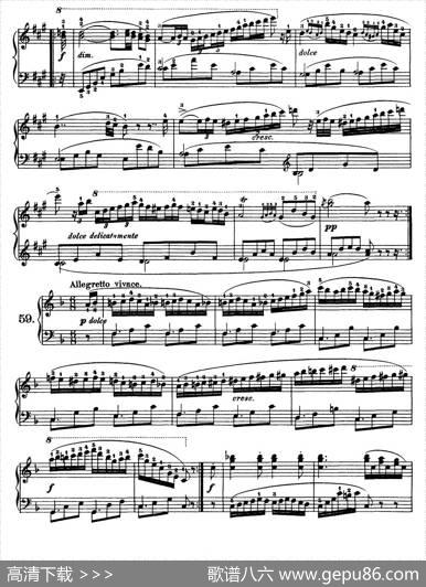 OneHundredandTenEasyandProgressiveExercisesOp.453（车尔尼110首简易练习曲52——60）|车尔尼
