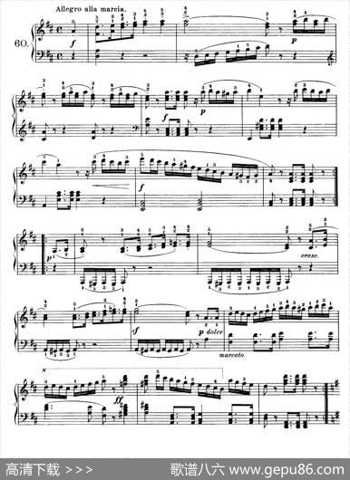 OneHundredandTenEasyandProgressiveExercisesOp.453（车尔尼110首简易练习曲52——60）|车尔尼