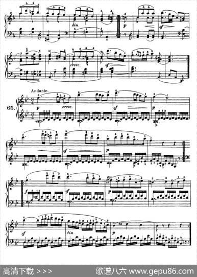 OneHundredandTenEasyandProgressiveExercisesOp.453（车尔尼110首简易练习曲61——71）|车尔尼
