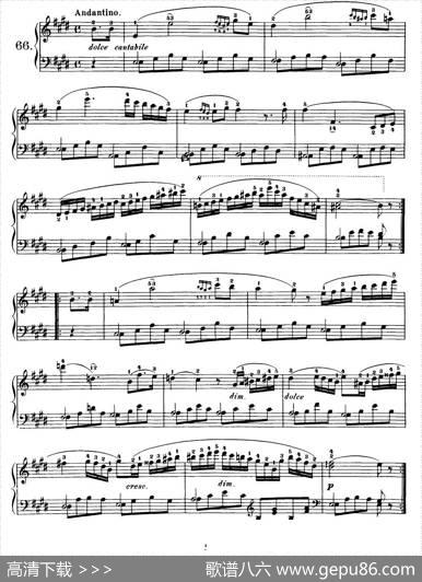 OneHundredandTenEasyandProgressiveExercisesOp.453（车尔尼110首简易练习曲61——71）|车尔尼