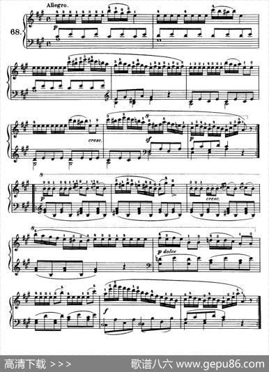 OneHundredandTenEasyandProgressiveExercisesOp.453（车尔尼110首简易练习曲61——71）|车尔尼