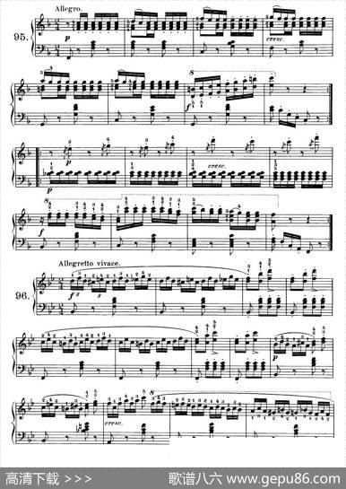 OneHundredandTenEasyandProgressiveExercisesOp.453（车尔尼110首简易练习曲90——100）|车尔尼