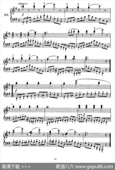 OneHundredandTenEasyandProgressiveExercisesOp.453（车尔尼110首简易练习曲90——100）|车尔尼