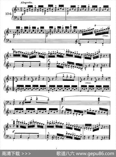 OneHundredandTenEasyandProgressiveExercisesOp.453（车尔尼110首简易练习曲101——110）|车尔尼