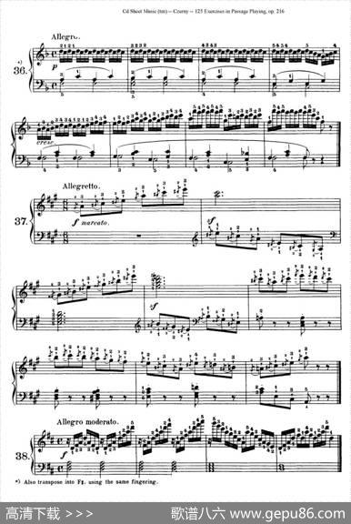 125ExercisesinPassagePlayingOp.261（车尔尼125首钢琴短乐句练习曲（22——41））|车尔尼