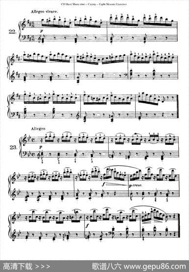 160Eight-MeasureExercises.Op.821（车尔尼160首钢琴八小节练习曲（19——35））|车尔尼
