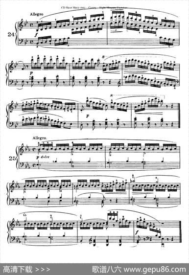 160Eight-MeasureExercises.Op.821（车尔尼160首钢琴八小节练习曲（19——35））|车尔尼