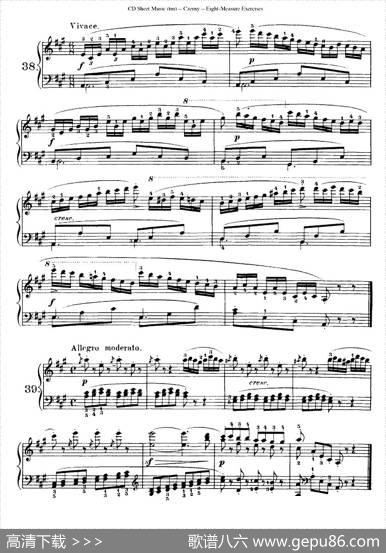160Eight-MeasureExercises.Op.821（车尔尼160首钢琴八小节练习曲（36——53））|车尔尼