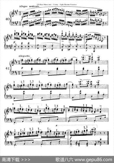 160Eight-MeasureExercises.Op.821（车尔尼160首钢琴八小节练习曲（36——53））|车尔尼