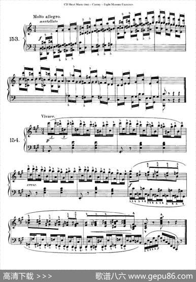 160Eight-MeasureExercises.Op.821（车尔尼160首钢琴八小节练习曲（142——160））|车尔尼