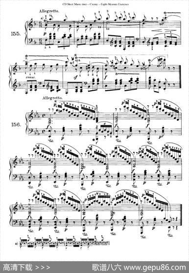 160Eight-MeasureExercises.Op.821（车尔尼160首钢琴八小节练习曲（142——160））|车尔尼
