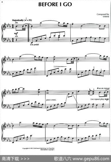 BeforeIGo|[美]雅尼（Yanni）