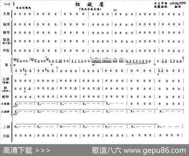 枉凝眉（民乐合奏总谱）