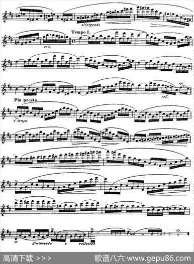 柯勒长笛练习曲作品33号（第二册）（5）|埃内斯托·柯勒（ERNESTOKOEHLER）