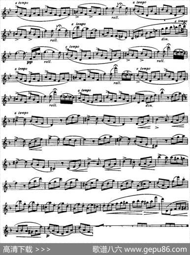 柯勒长笛练习曲作品33号（第二册）（6）|埃内斯托·柯勒（ERNESTOKOEHLER）
