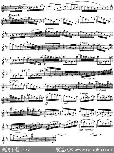 柯勒长笛练习曲作品33号（第二册）（7）|埃内斯托·柯勒（ERNESTOKOEHLER）