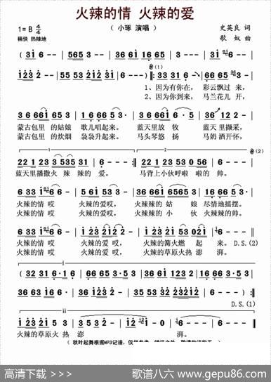 火辣的情火辣的爱（又名：火辣的情火辣的爱） - 史英良|歌奴