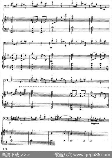 幽默曲（大提琴+钢琴伴奏）|[俄]M·布克尼克