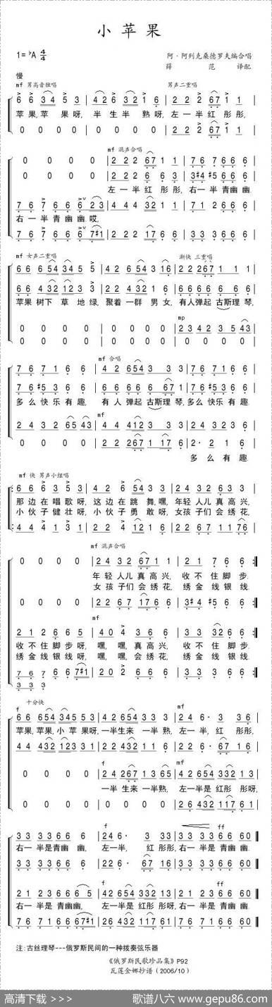 [俄]小苹果