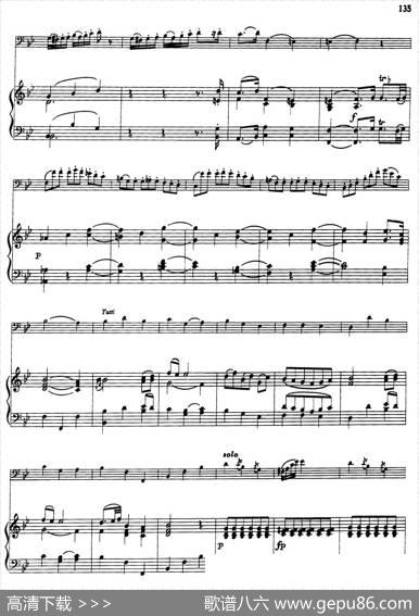 降B大调协奏曲（大管+钢琴伴奏）|[奥]莫扎特